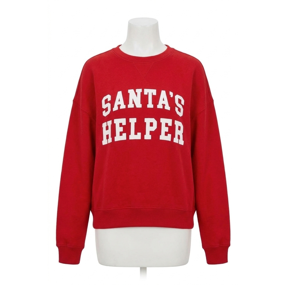 NEW Z SUPPLY holiday crew sweatshirt in festive red
